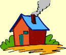 Healthy looking house cartoon