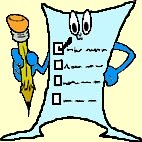 cartoon picture of a  list